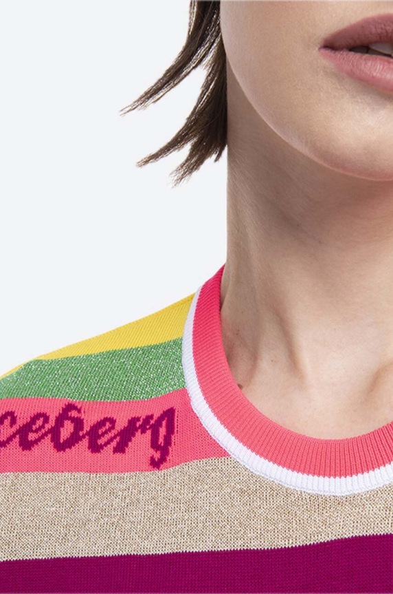 Iceberg sweter bawełniany multicolor 20EI2P0A0087295.0001