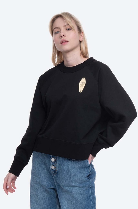 Wood Wood cotton sweatshirt Hope cotton black 12032402.2426