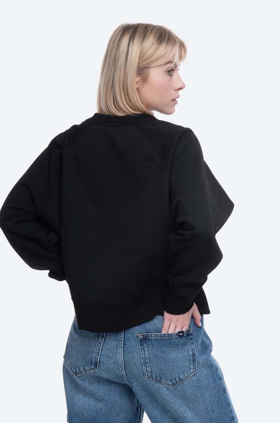 Clothing Wood Wood cotton sweatshirt Hope 12032402.2426 black