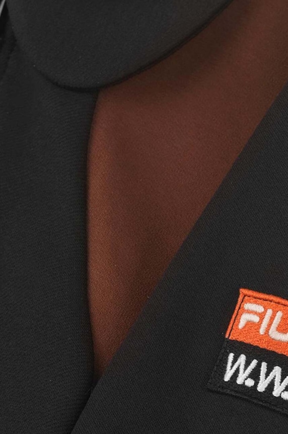 Wood Wood felpa Evonn x Fila 688378.B028 nero