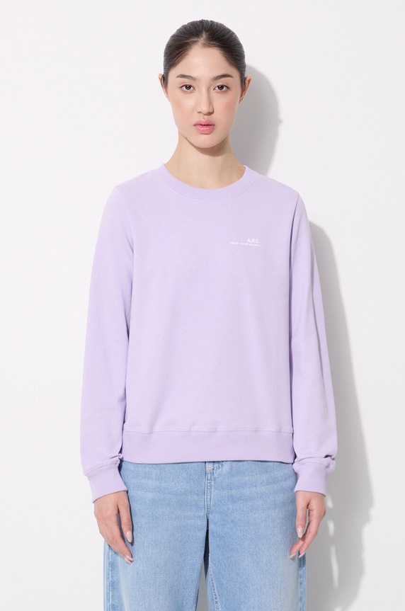 A.P.C. cotton sweatshirt Sweat Item F without violet COEAS.F27663