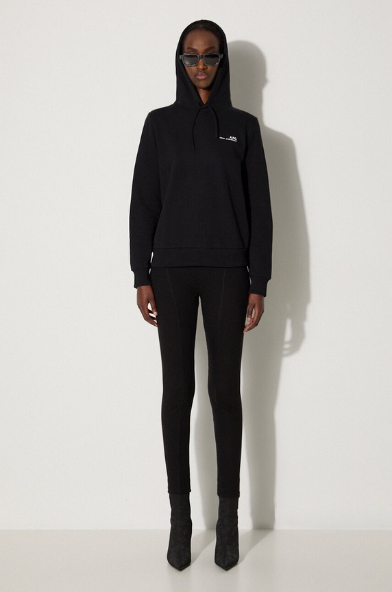 A.P.C. cotton sweatshirt Hoodie Item F COEAS.F27674 black AA00