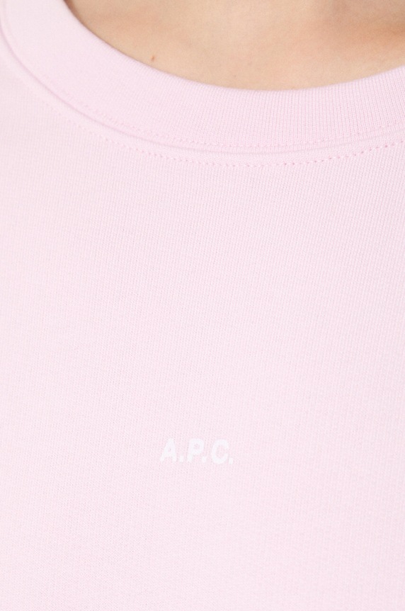 A.P.C. cotton sweatshirt Sweat Annie COEIP.F27623 pink