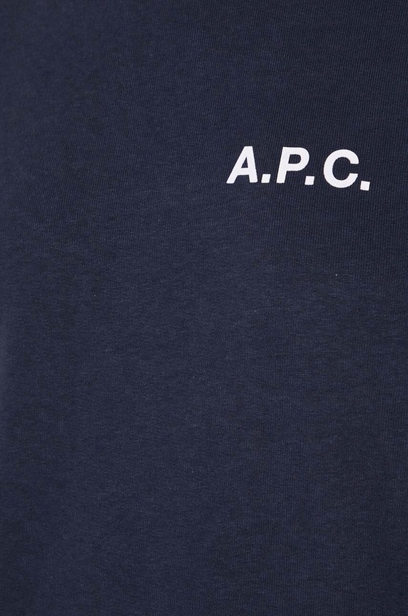 A.P.C. bluza bawełniana Bluza A.P.C. Sweat Shelley COETM.F27693 granatowy
