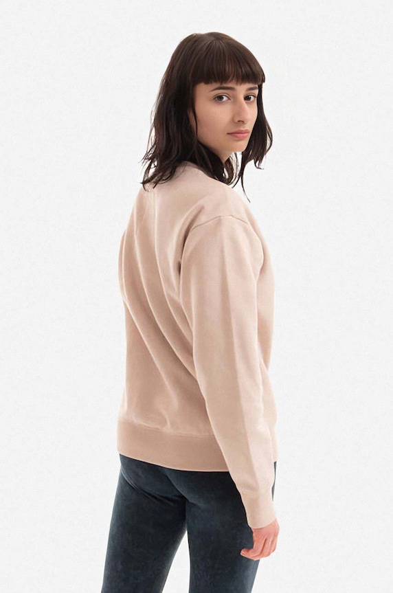 Odjeća Pamučna dukserica Champion Crewneck Sweatshirt 115088 smeđa