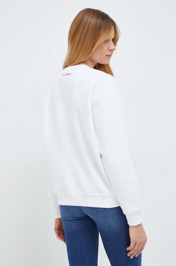 Odzież Karl Lagerfeld bluza 240W1810 biały
