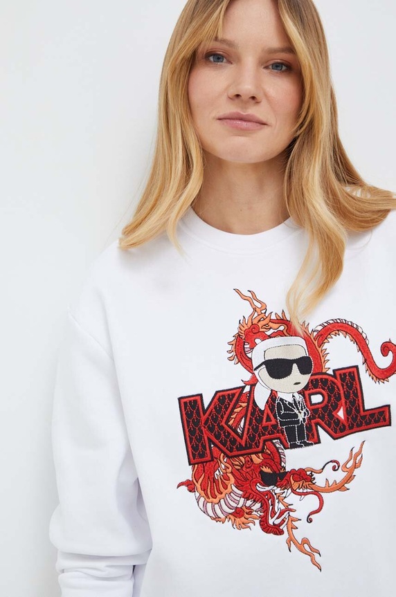 Karl Lagerfeld bluza biały 240W1810