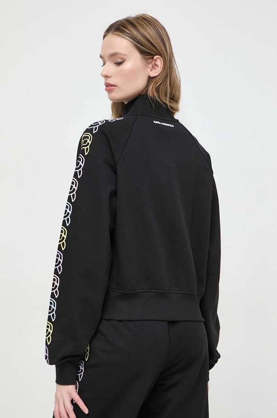 Ruházat Karl Lagerfeld pamut melegítőfelső 241W1802 fekete