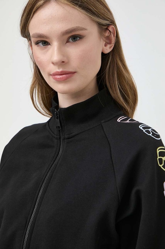 Karl Lagerfeld pamut melegítőfelső 241W1802 fekete