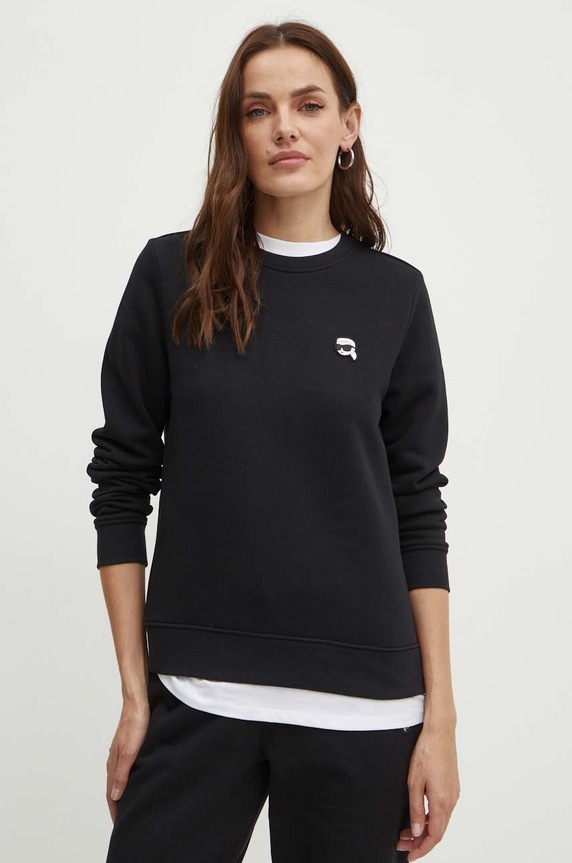 Karl Lagerfeld bluza pozostałe czarny 245W1810