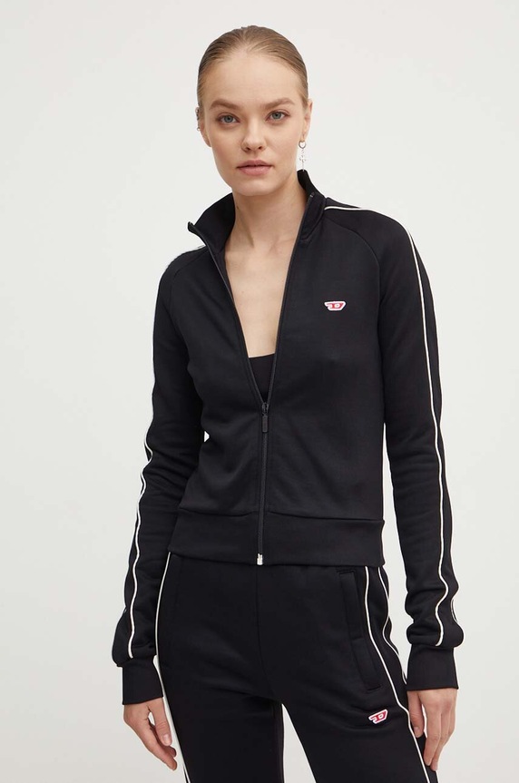 Μπλούζα Diesel F-JAMILA-PIPING-D A15039.0DLAA μαύρο AA00