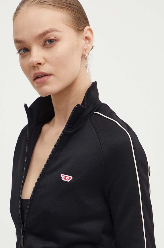 Μπλούζα Diesel F-JAMILA-PIPING-D μαύρο A15039.0DLAA