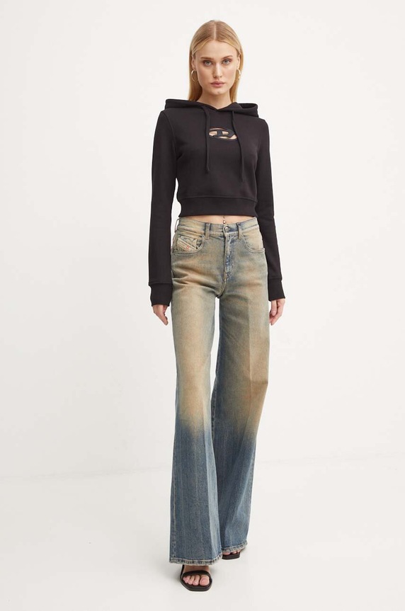 Μπλούζα Diesel F-SLIMMY-HOOD-OD A15714.0GRAC μαύρο AA00