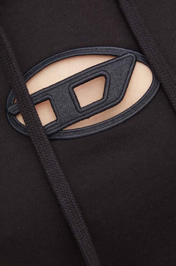 Μπλούζα Diesel F-SLIMMY-HOOD-OD A15714.0GRAC μαύρο