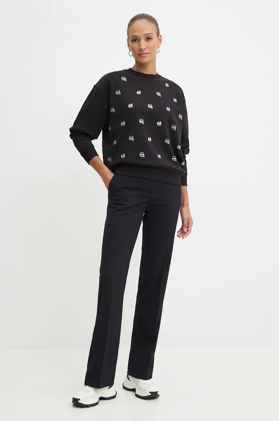 Pulover Karl Lagerfeld 246W1800 črna AA00