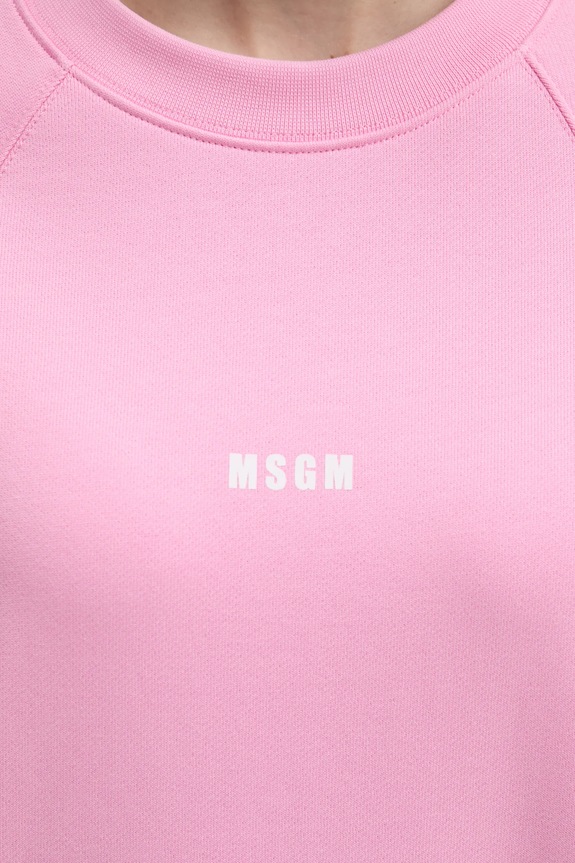 MSGM bluza bawełniana 2000MDM503.300000 różowy