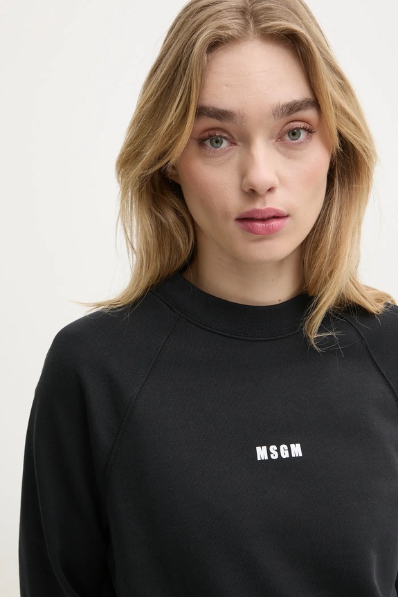 MSGM felpa in cotone nero 2000MDM503.300000