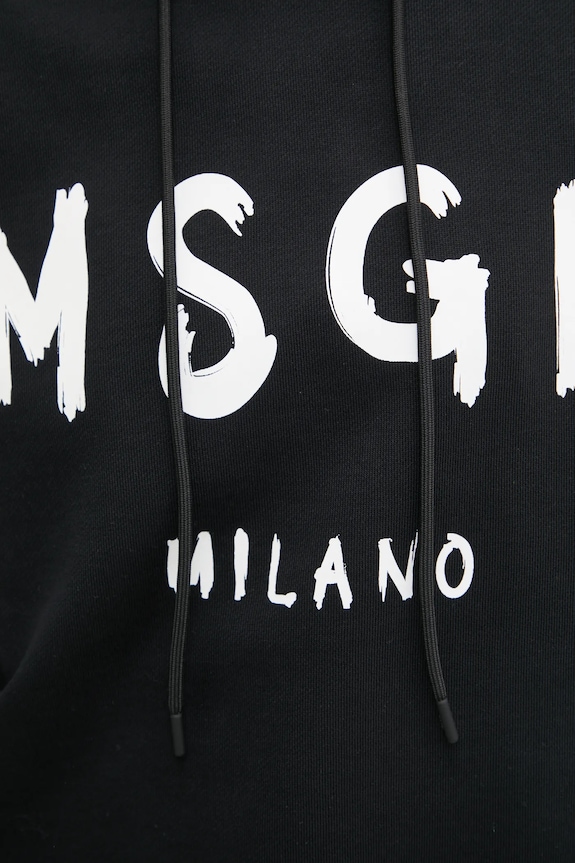 Pamučna dukserica MSGM 2000MDM515.300000 crna