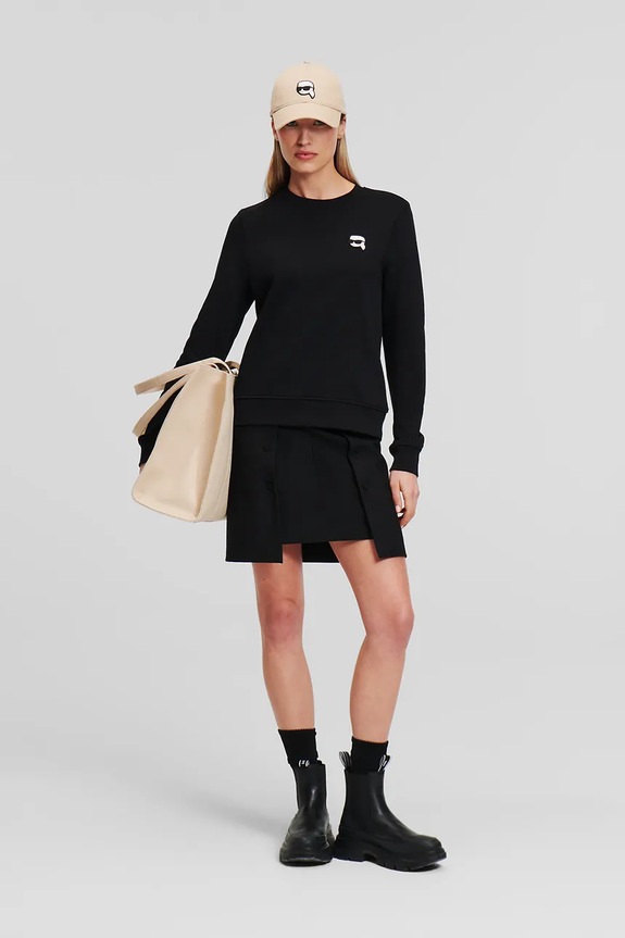 Dukserica Karl Lagerfeld IKON crna A1W20014