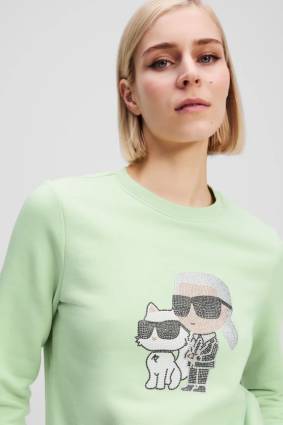 Odjeća Dukserica Karl Lagerfeld IKON A1W20081 zelena