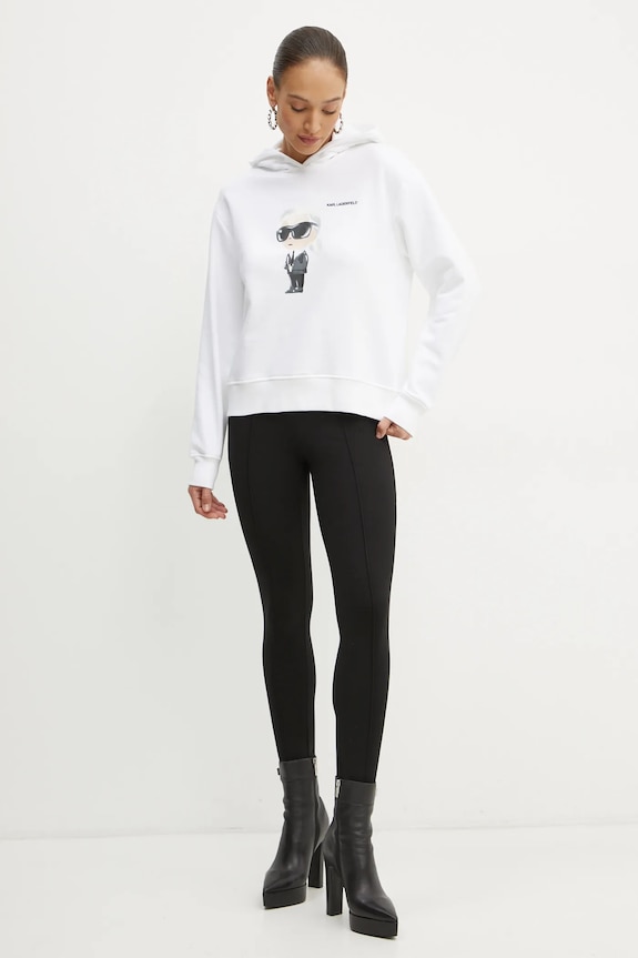 Μπλούζα Karl Lagerfeld IKON A1W20083 λευκό SS25