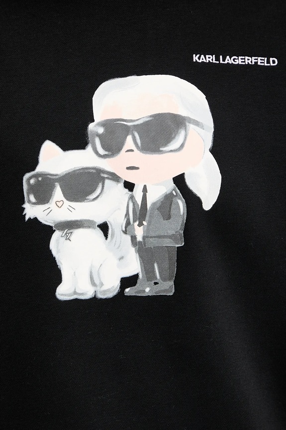 Mikina Karl Lagerfeld IKON A3W20057 čierna