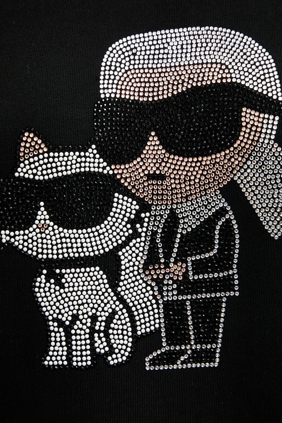 Mikina Karl Lagerfeld IKON A3W20069 čierna