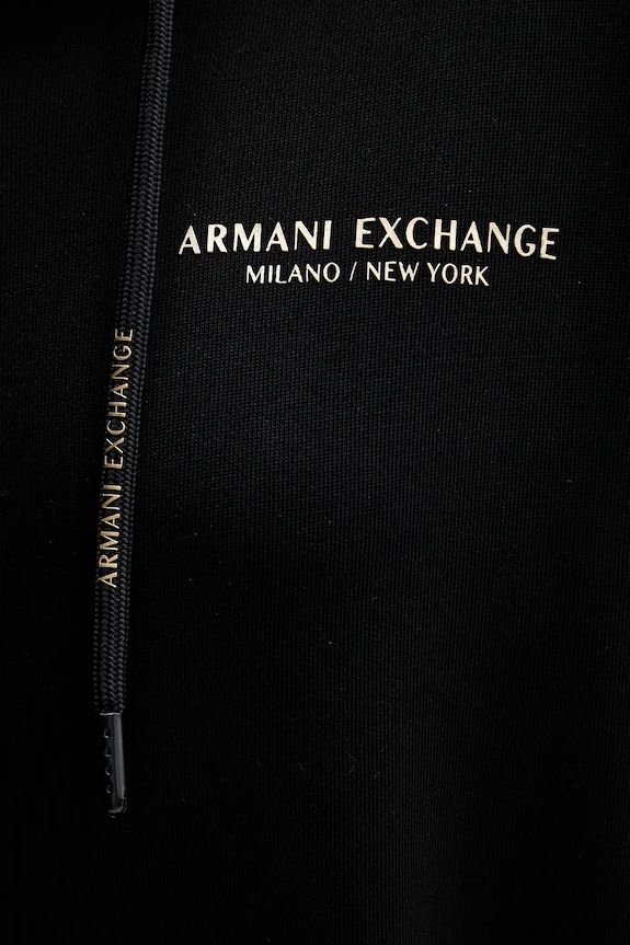 Bavlnená mikina Armani Exchange XW001452.AF10830.NOS čierna