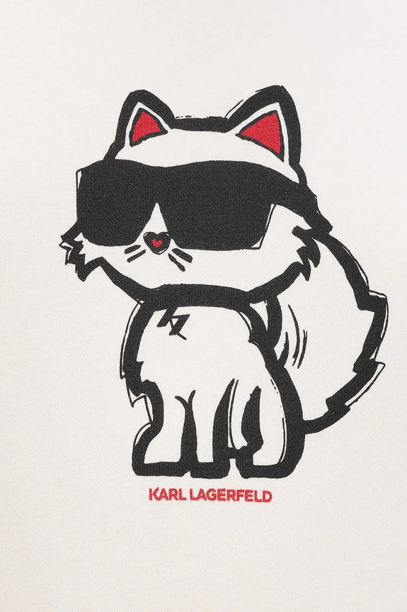 Μπλούζα Karl Lagerfeld IKON μπεζ A4W20043