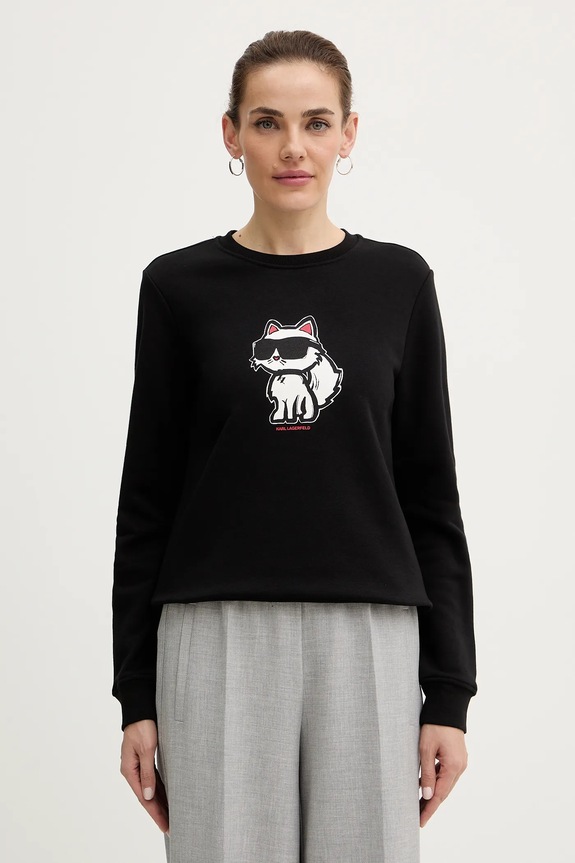 Karl Lagerfeld bluza czarny A4W20043