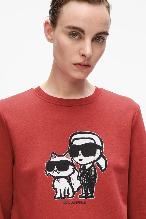 Odjeća Dukserica Karl Lagerfeld IKON A4W20045 crvena