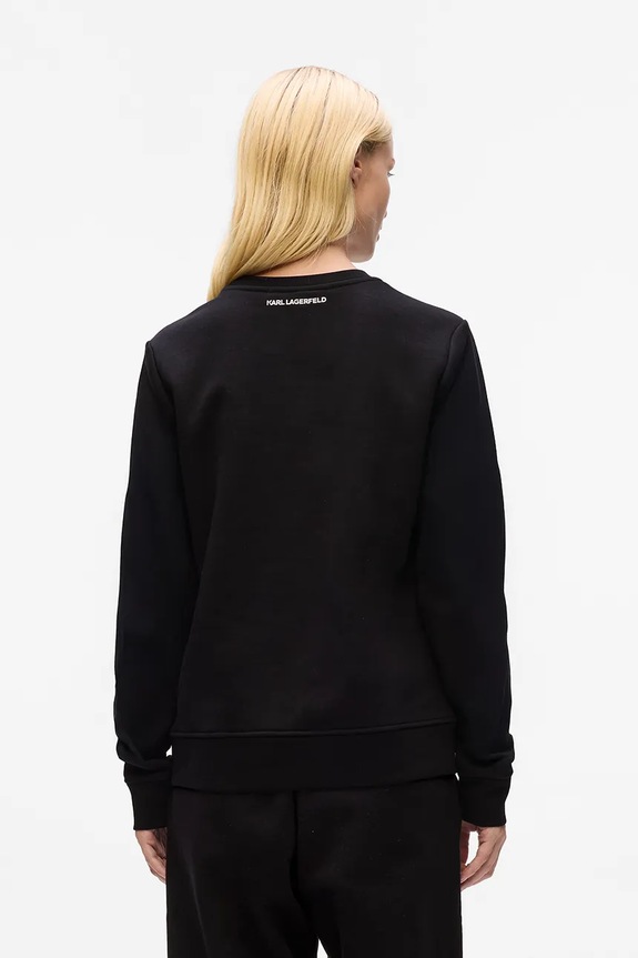 Dukserica Karl Lagerfeld IKON A4W20045 crna AA00
