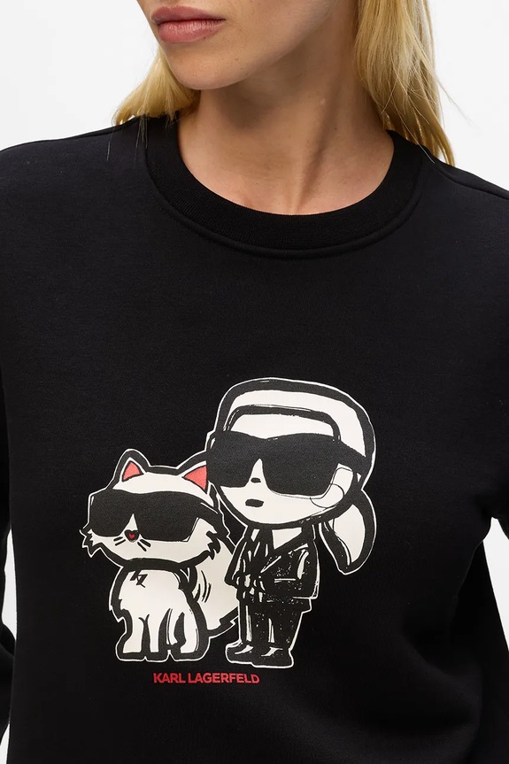 Ρούχα Μπλούζα Karl Lagerfeld IKON A4W20045 μαύρο