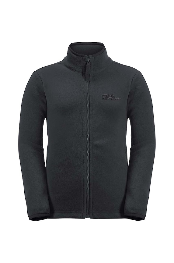 Otroški pulover Jack Wolfskin TAUNUS JACKET K Brez kapuce črna 1609481.92.152.Carr
