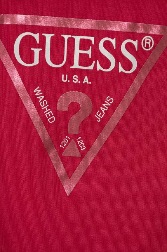 Guess gyerek melegítőfelső pamutból K74Q12.KAUG0.PPYH rózsaszín AA00