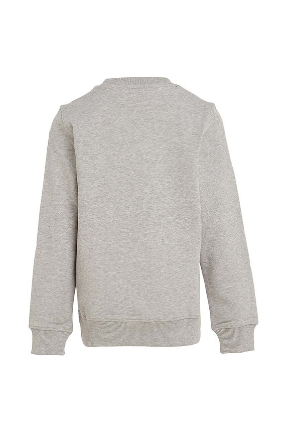 Chlapec Detská bavlnená mikina Tommy Hilfiger KS0KS00212.NOS sivá