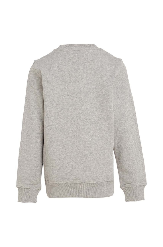 Chlapec Detská bavlnená mikina Tommy Hilfiger KS0KS00212.NOS sivá