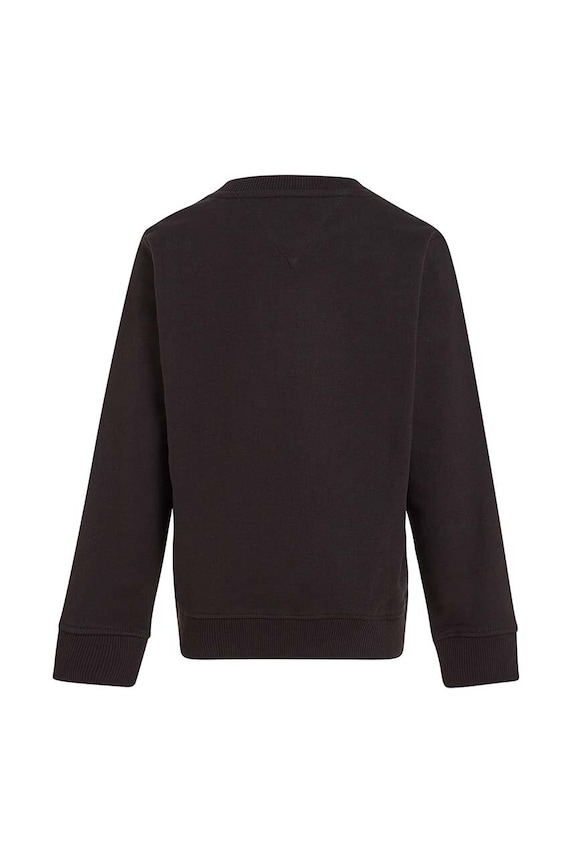 Chlapec Detská bavlnená mikina Tommy Hilfiger KS0KS00212.NOS čierna