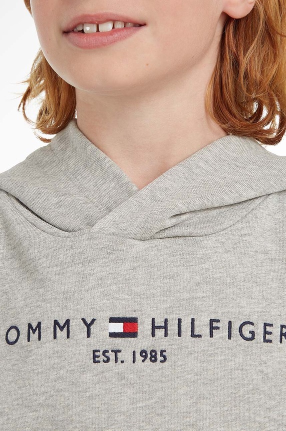 Tommy Hilfiger Bluza bawełniana dziecięca KS0KS00213.NOS szary