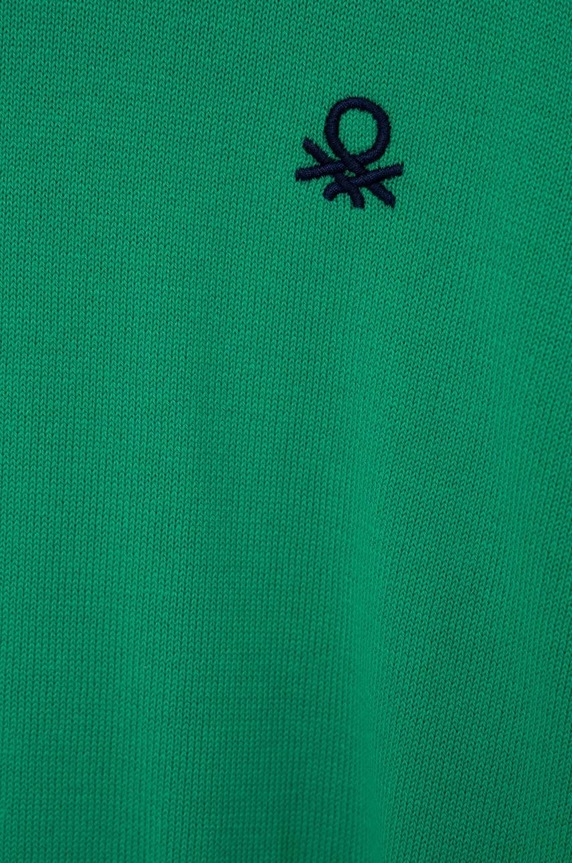 Момче Детски памучен пуловер United Colors of Benetton 1098Q1072.G.NOS зелен