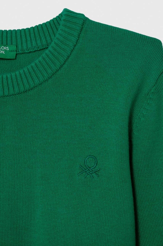 Fiú United Colors of Benetton gyerek pamut pulóver 1294G1012.P.NOS zöld