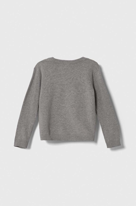 Dětský bavlněný svetr United Colors of Benetton 1294G1012.P.NOS šedá AA00