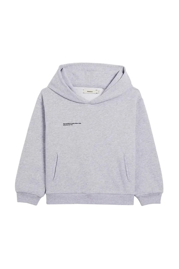 Pangaia felső KIDS' 365 MIDWEIGHT HOODIE pamut szürke 10000428.CORE