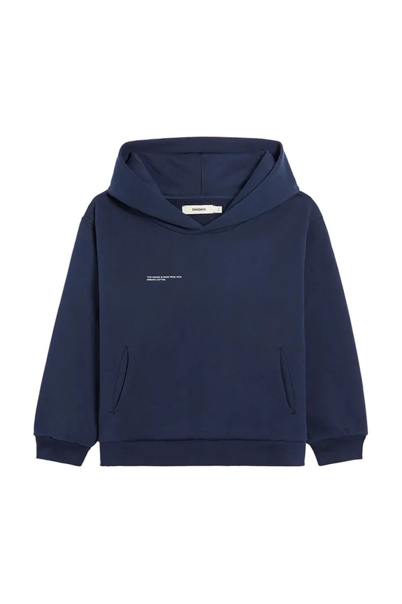 Dukserica Pangaia KIDS' 365 MIDWEIGHT HOODIE pamuk mornarsko plava 10000428.CORE