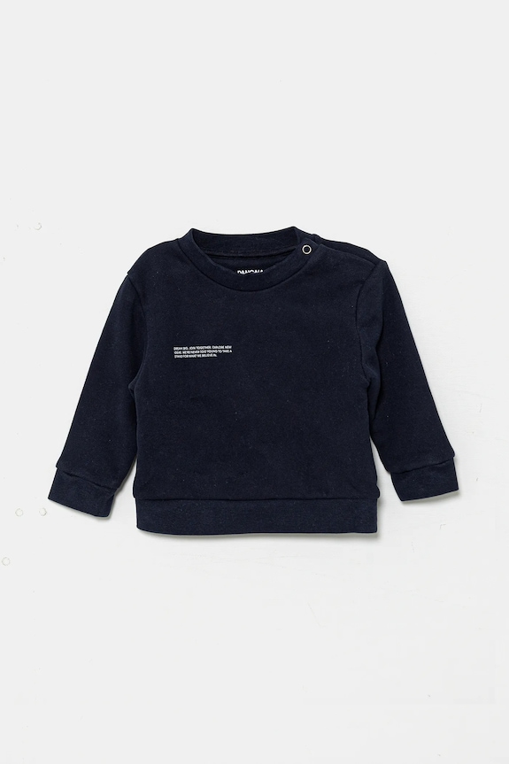 Pangaia felpa BABY 365 MIDWEIGHT SWEATSHIRT piccola impronta blu navy 10000655.CORE