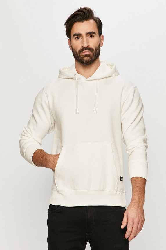 Jack & Jones Bluza z kapturem biały 12161145