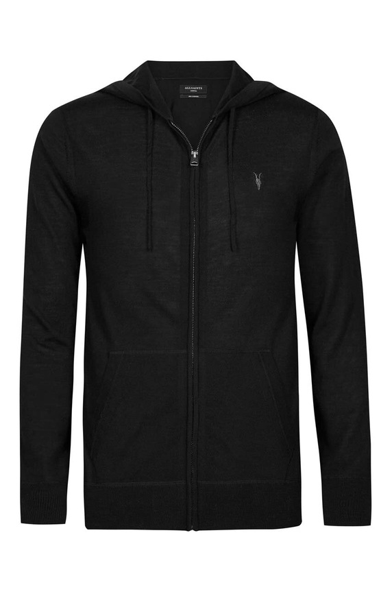 AllSaints - felső Mode Merino Zip Hood MK130D