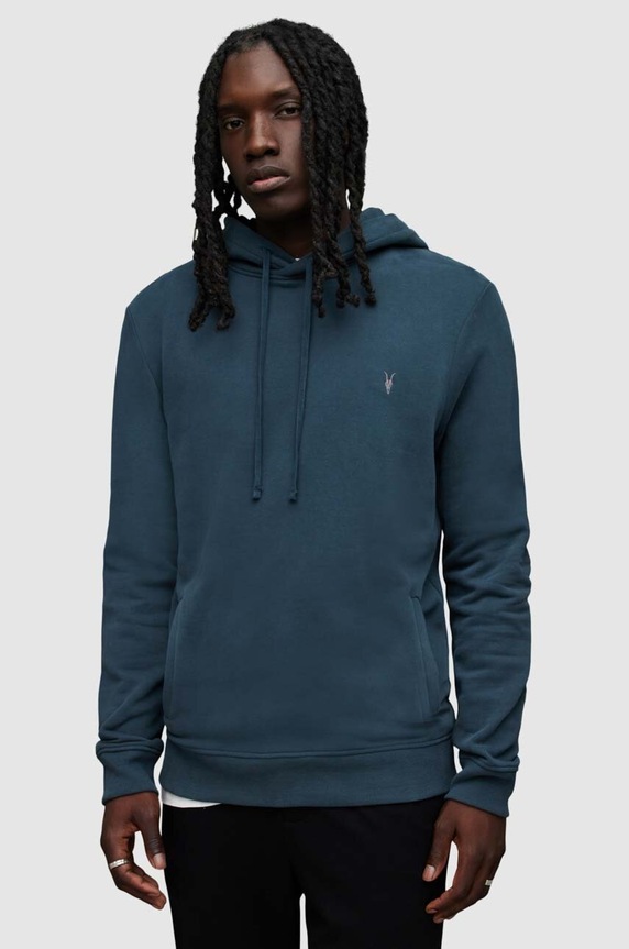 AllSaints bluza Raven OTH Hoody bawełna niebieski MF064M