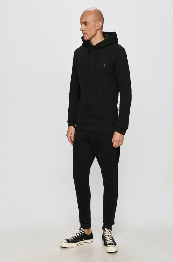 AllSaints - Bluza Raven OTH Hoody MF064M negru AA00