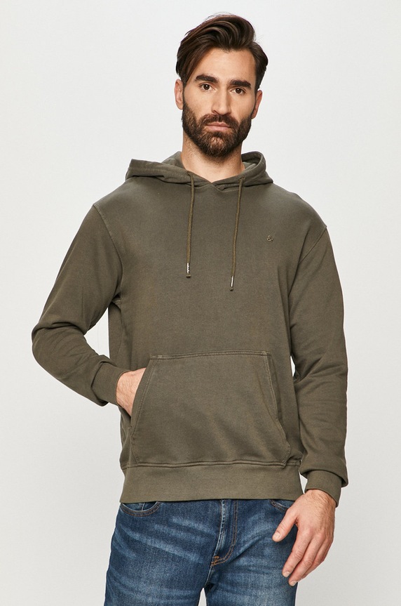 Jack & Jones - Mikina bavlna zelená 12174457
